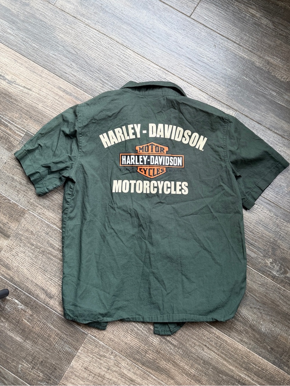 Boys kids Harley Davidson polo button up shirt 8/10